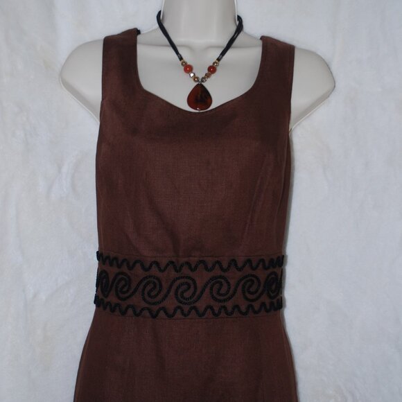 Lovely Maggy London Linen Dress size 12 - Picture 2 of 8